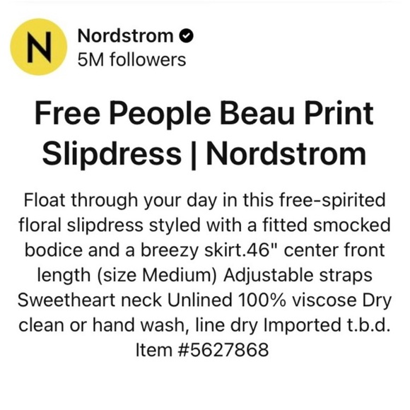 FREE PEOPLE 🖤 ‘Beau’ Floral Print Smocked Maxi Dress - Picture 16 of 16